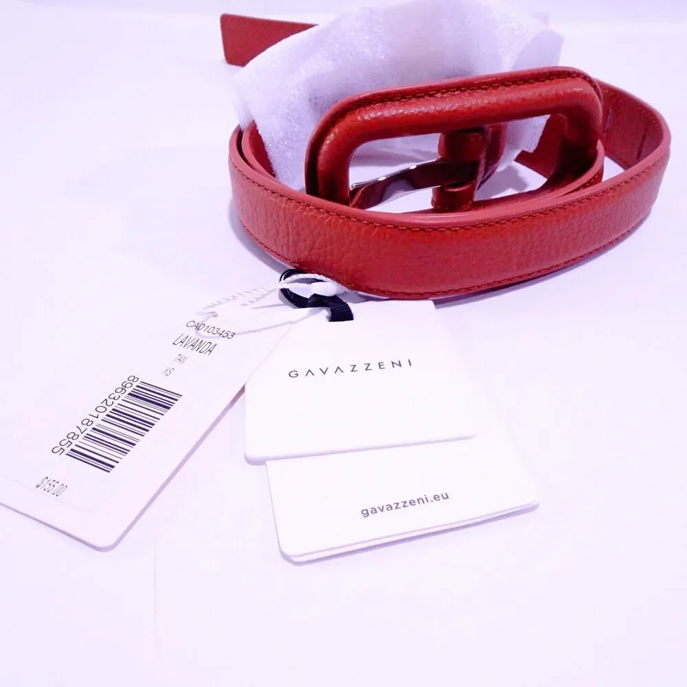 Veronica Beard Gavazzeni Women's Lavanda Gold Buckle Belt TAN NWT 155 XS